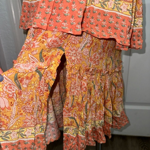 NWT Rachael Zoe maxi skirt set medium skirt small top boho ruffle with slit - Picture 6 of 9